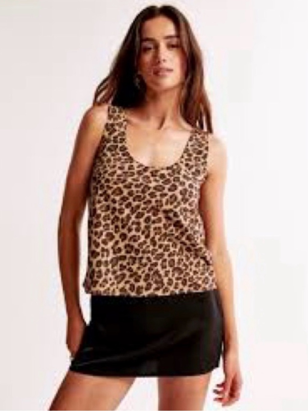 🆕 Abercrombie & Fitch Leopard Print Silky Tank Top / NWT! / Size Medium